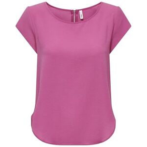 ONLY Onlvic S/S Solid Top Noos Wvn T-shirt för kvinnor, Raspberry Rose, 34 ONLY Onlvic S/S Solid Top Noos Wvn T-shirt för kvinnor, Raspberry Rose, 34