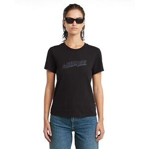 G-STAR Embro-logotyp för kvinnor, R T Wmn, t-shirt, Svart (Dk Black D26248-d101-6484), M G-STAR Embro-logotyp för kvinnor, R T Wmn, t-shirt, Svart (Dk Black D26248-d101-6484), M