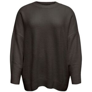 VERO MODA CURVE dam Vmcboom Ls O-hals tröja Ga Noos Cur, Choklad tårta, S VERO MODA CURVE dam Vmcboom Ls O-hals tröja Ga Noos Cur, Choklad tårta, S