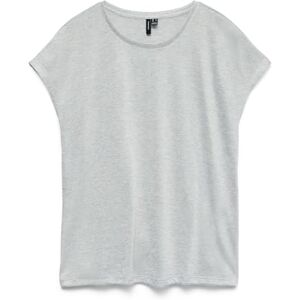 VERO MODA Vmsarah AVA Ss Top JRS Ga Noos, Ljusgrå melange, M VERO MODA Vmsarah AVA Ss Top JRS Ga Noos, Ljusgrå melange, M