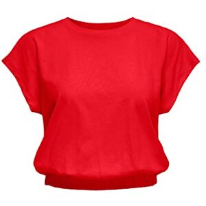 ONLY Dam ONLMAY S/S Cropped Box JRS topp, hög risk röd, S, Hög risk Röd, S ONLY Dam ONLMAY S/S Cropped Box JRS topp, hög risk röd, S, Hög risk Röd, S