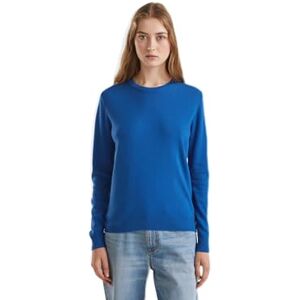 Benetton - Air Force Blue Crew Neck Sweater - XS - Merino Wool - Sweater Benetton - Air Force Blue Crew Neck Sweater - XS - Merino Wool - Sweater