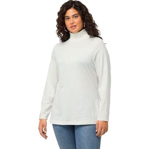 Ulla Popken damskjorta, polotröja, smal, långärmad basic shhirtrolli, Vit, 42-44 Ulla Popken damskjorta, polotröja, smal, långärmad basic shhirtrolli, Vit, 42-44