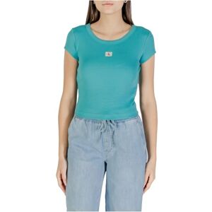 Calvin Jeans t-shirts för kvinnor, Grön (Tuscan Blågrön), S Calvin Jeans t-shirts för kvinnor, Grön (Tuscan Blågrön), S