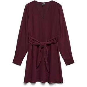 VERO MODA Vmpearl Ls Short Dress WVN, Vinprovning, M VERO MODA Vmpearl Ls Short Dress WVN, Vinprovning, M