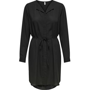 ONLY Onltiana Life L/S Shirt Dress Noos Ptm, svart, XS ONLY Onltiana Life L/S Shirt Dress Noos Ptm, svart, XS