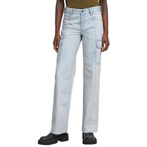 G-STAR Raw Dam Judee Cargo Low Waist lösa jeans, blå (Sun Faded Piscina Blue D24673-D536-G319), 33 W/32 L G-STAR Raw Dam Judee Cargo Low Waist lösa jeans, blå (Sun Faded Piscina Blue D24673-D536-G319), 33 W/32 L