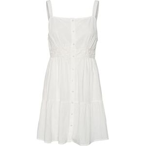 VERO MODA Dam Vmmilan Sl Short Dress WVN klänning, Snövit, S VERO MODA Dam Vmmilan Sl Short Dress WVN klänning, Snövit, S