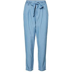 VERO MODA dam Vmmia Hr Loose Tie Pant Ga Noos fritidsbyxor, Ljusblå denim, (XS) W x 34L VERO MODA dam Vmmia Hr Loose Tie Pant Ga Noos fritidsbyxor, Ljusblå denim, (XS) W x 34L
