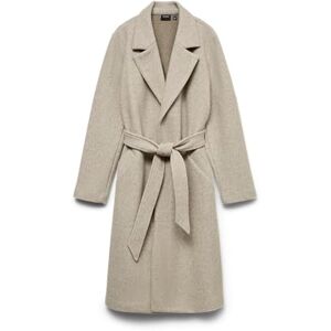 VERO MODA dam Vmfortuneaya Long Coat Ga Noos kappa, Silver mink/detalj: melerad, S VERO MODA dam Vmfortuneaya Long Coat Ga Noos kappa, Silver mink/detalj: melerad, S