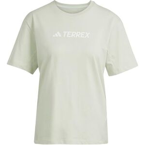 adidas Kvinnor Terrex Classic Logo T-shirt, linen green, S adidas Kvinnor Terrex Classic Logo T-shirt, linen green, S