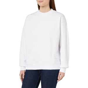 Replay Oversize sweatshirt för kvinnor, 001 vit, L Replay Oversize sweatshirt för kvinnor, 001 vit, L