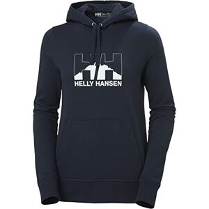Helly Hansen Dam Nord Graphic Pullover Hoodie, 599 marinblå, L Helly Hansen Dam Nord Graphic Pullover Hoodie, 599 marinblå, L