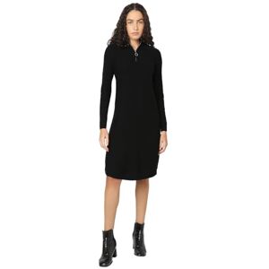 VERO MODA Stickad klänning för kvinnor, VMNANCY kort klänning, svart, XS VERO MODA Stickad klänning för kvinnor, VMNANCY kort klänning, svart, XS