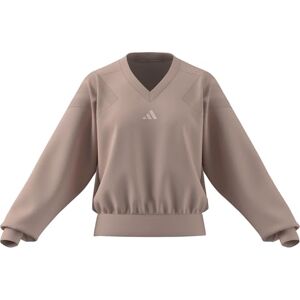 adidas Kobiety FUTURE ICONS THREE STRIPES V NECK SWEATSHIRT, blush pink, M adidas Kobiety FUTURE ICONS THREE STRIPES V NECK SWEATSHIRT, blush pink, M