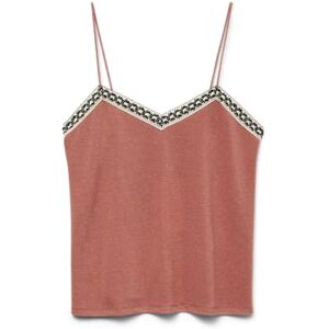 VERO MODA Vmbinna Singlet V-hals topp WVN Btq, Marsala, M VERO MODA Vmbinna Singlet V-hals topp WVN Btq, Marsala, M