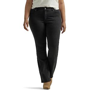 Lee Dam Plus Size Ultra Lux Comfort med Flex Motion Bootcut Jean, Midnattsblomma, 54-stor Lee Dam Plus Size Ultra Lux Comfort med Flex Motion Bootcut Jean, Midnattsblomma, 54-stor