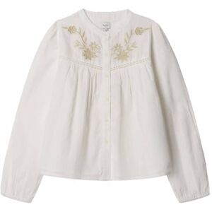 Pepe Jeans flickors ljung skjorta, vit (Mousse White), 10 Pepe Jeans flickors ljung skjorta, vit (Mousse White), 10