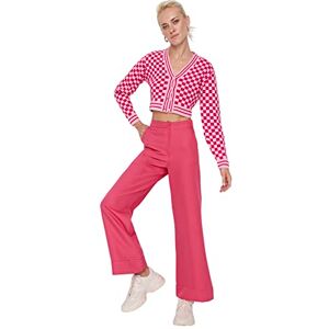 Trendyol Dam normal midja vida ben byxor, Rosa, 64 SE Trendyol Dam normal midja vida ben byxor, Rosa, 64 SE