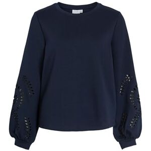 Vila Visandy L/S detaljtröja – Noos, marinblå blazer, M Vila Visandy L/S detaljtröja – Noos, marinblå blazer, M