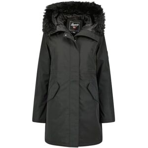 Geographical Norway Basiline dam lång tjock parkas varm dam höst vinter – tunn kappa med huva fuskpäls – vindjacka – elegant damjacka (svart M), svart, M Geographical Norway Basiline dam lång tjock parkas varm dam höst vinter – tunn kappa med huva fuskpäls – vindjacka – elegant damjacka (svart M), svart, M