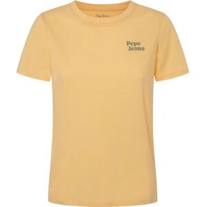Pepe Jeans Effie T-shirt för kvinnor, Gul (korngul), XL Pepe Jeans Effie T-shirt för kvinnor, Gul (korngul), XL