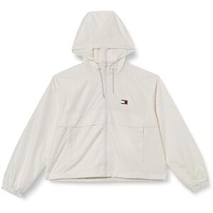 Tommy Jeans Kvinnor TJW ESSENTIAL WINDBREAKER EXT Vindjacka Jacka, Vit, XL, Vit (Ecru), XL Tommy Jeans Kvinnor TJW ESSENTIAL WINDBREAKER EXT Vindjacka Jacka, Vit, XL, Vit (Ecru), XL