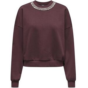 ONLY Onlnadia L/S O-neck box SWT, dekadent choklad, S ONLY Onlnadia L/S O-neck box SWT, dekadent choklad, S