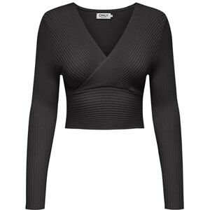 ONLY Onlhonor Ls V-hals Nca KNT, svart, XXL ONLY Onlhonor Ls V-hals Nca KNT, svart, XXL