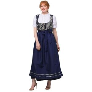 Ulla Popken , Dam, stora storlekar, Dirndl Tessa, blommor, topp, marinblå, 48 SE Ulla Popken , Dam, stora storlekar, Dirndl Tessa, blommor, topp, marinblå, 48 SE