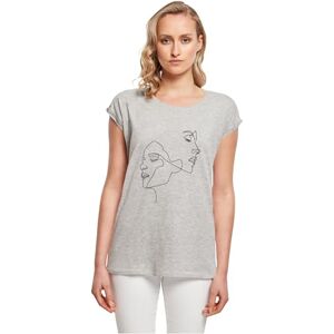 Tee dam-t-shirt, 100 procent bomull, Heather Grey, M, Grå ljung, M Tee dam-t-shirt, 100 procent bomull, Heather Grey, M, Grå ljung, M