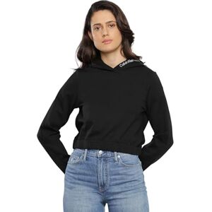 Calvin jeans dam Milano huvtröja L/S stickade toppar, Svart, L Calvin jeans dam Milano huvtröja L/S stickade toppar, Svart, L