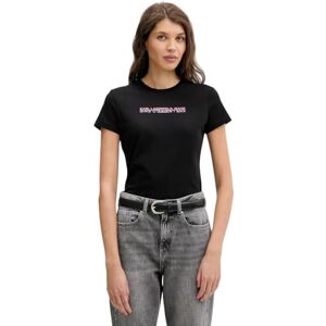 KARL LAGERFELD JEANS , kvinnor, smal kortärmad reflektion te, smal passform, svart, XL, svart, XL KARL LAGERFELD JEANS , kvinnor, smal kortärmad reflektion te, smal passform, svart, XL, svart, XL
