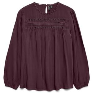 VERO MODA Vmdebbie Ls Pleat Top WVN Ga Noos, Vinprovning, S VERO MODA Vmdebbie Ls Pleat Top WVN Ga Noos, Vinprovning, S