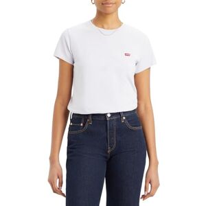 Levi's The Perfect Tee T-shirt för kvinnor, randig Chesthit-logotyp, Lavendelblå, XS Levi's The Perfect Tee T-shirt för kvinnor, randig Chesthit-logotyp, Lavendelblå, XS