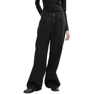 TOM TAILOR Denim dam breda ben jeans, 10241 – ren blekt svart denim, XS TOM TAILOR Denim dam breda ben jeans, 10241 – ren blekt svart denim, XS