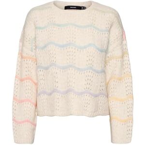 VERO MODA VMHATTY LS O-hals stitch tröja Boo, Björk/ränder: w Space Dye, S VERO MODA VMHATTY LS O-hals stitch tröja Boo, Björk/ränder: w Space Dye, S