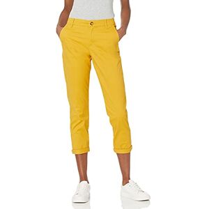Amazon Essentials dam medelhög midja smal passform beskurna avsmalnande ben kaki byxa, mörkgul, 20 Amazon Essentials dam medelhög midja smal passform beskurna avsmalnande ben kaki byxa, mörkgul, 20