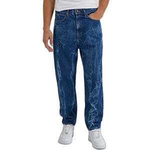Lee Easton Jeans för män, indigo kross visuell, 33W / 30L Lee Easton Jeans för män, indigo kross visuell, 33W / 30L