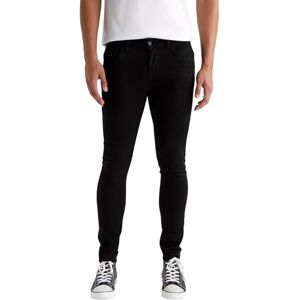 DeFacto Herrjeans – högkvalitativa jeans för män Carlo – skinny fit denim, svart, 32W / 34L DeFacto Herrjeans – högkvalitativa jeans för män Carlo – skinny fit denim, svart, 32W / 34L