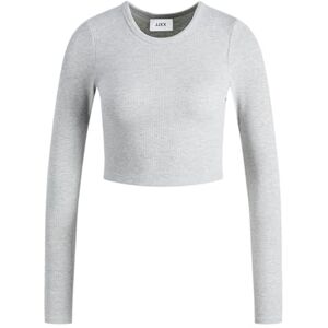 JJXX JACK & JONES Jxfeline Ls Rib Tee Noos dam T-tröja, Ljusgrå melange, M JJXX JACK & JONES Jxfeline Ls Rib Tee Noos dam T-tröja, Ljusgrå melange, M