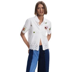 Desigual CAM_afrodite T-shirt för kvinnor, Vit, XL Desigual CAM_afrodite T-shirt för kvinnor, Vit, XL