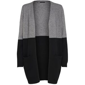ONLY dam Cardigan-tröja Onlqueen L/S lång kofta Knt Noos , Grå, Svart , S ONLY dam Cardigan-tröja Onlqueen L/S lång kofta Knt Noos , Grå, Svart , S