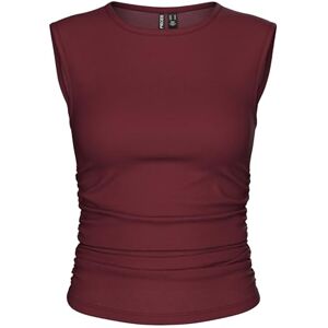 PIECES Pcmadison Sl Ruching Top JRS Noos Bc, tawny port, XL PIECES Pcmadison Sl Ruching Top JRS Noos Bc, tawny port, XL