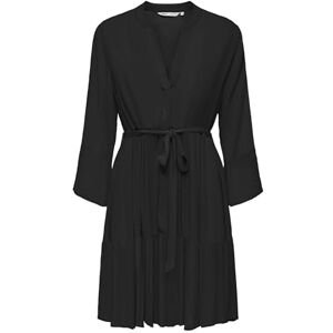 ONLY Onlclemmentine Life Dress WVN Noos delikat klänning med V-hals och 3/4 ärmar, svart, XX-small, svart, XXS ONLY Onlclemmentine Life Dress WVN Noos delikat klänning med V-hals och 3/4 ärmar, svart, XX-small, svart, XXS