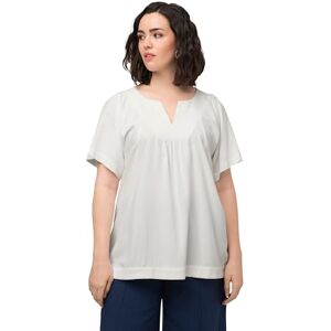Ulla Popken , Damer, stora storlekar, linneblandning, tunika, VIT, 42 Ulla Popken , Damer, stora storlekar, linneblandning, tunika, VIT, 42