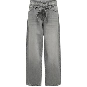 ONLY Dam rak passform jeans ONLGIANNA medium midja ballong cut jeans, Medium grå denim, 29W / 30L ONLY Dam rak passform jeans ONLGIANNA medium midja ballong cut jeans, Medium grå denim, 29W / 30L
