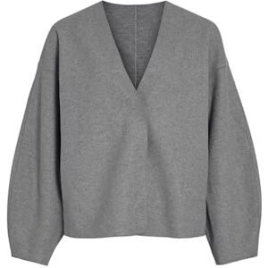 Vila kvinnlig jacka V-ringad, Medium grå melerad, numeric_44 Vila kvinnlig jacka V-ringad, Medium grå melerad, numeric_44