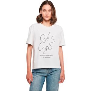 Tee Mst362-drink kaffe vara fantastisk T-shirt, vit, XS dam, Vit, XS Tee Mst362-drink kaffe vara fantastisk T-shirt, vit, XS dam, Vit, XS