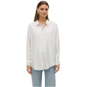 VERO MODA Vmnora Ls Oversize Shirt WVN Ga Noos, Ljus vit, XS VERO MODA Vmnora Ls Oversize Shirt WVN Ga Noos, Ljus vit, XS